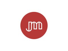 J+M 交织文字标志设计