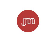J+M 交织文字标志设计